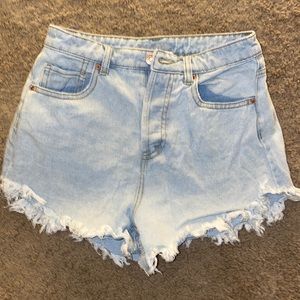 High rise Distressed Jean shorts
